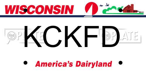 KCKFD Wisconsin License Plate