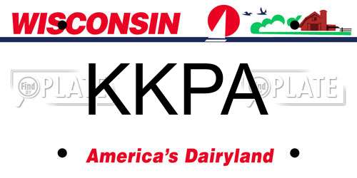 KKPA Wisconsin License Plate