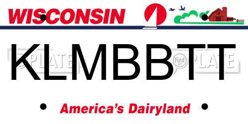 KLMBBTT Wisconsin License Plate