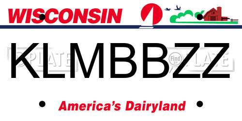 KLMBBZZ Wisconsin License Plate