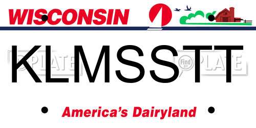 KLMSSTT Wisconsin License Plate