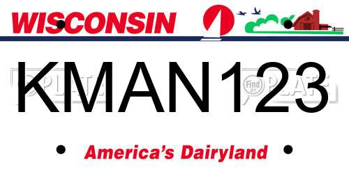 KMAN123 Wisconsin License Plate
