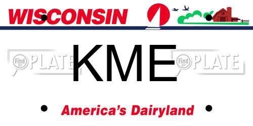 KME Wisconsin License Plate