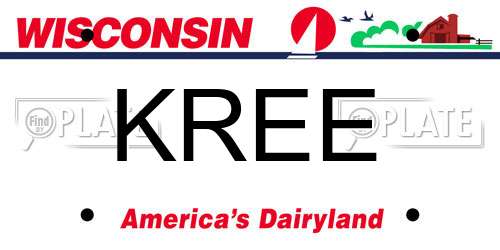 KREE Wisconsin License Plate