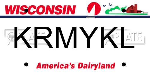 KRMYKL Wisconsin License Plate