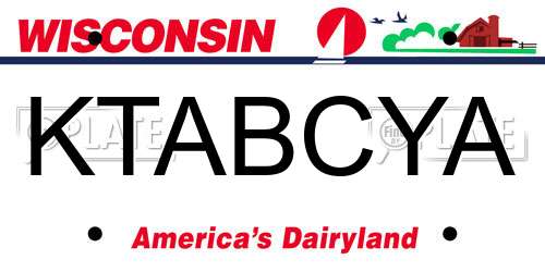 KTABCYA Wisconsin License Plate