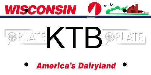 KTB Wisconsin License Plate