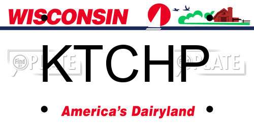 KTCHP Wisconsin License Plate