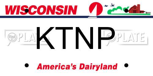 KTNP Wisconsin License Plate
