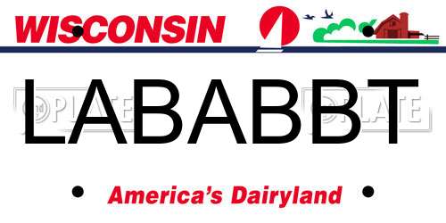 LABABBT Wisconsin License Plate