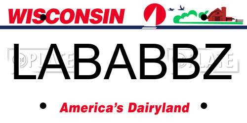 LABABBZ Wisconsin License Plate