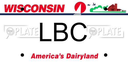 LBC Wisconsin License Plate