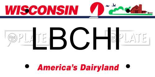 LBCHI Wisconsin License Plate