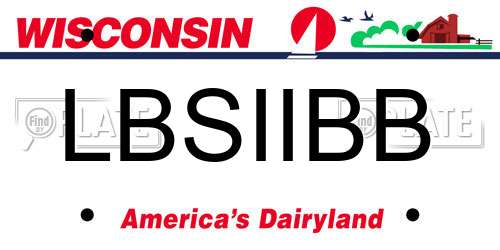 LBSIIBB Wisconsin License Plate