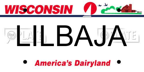 LILBAJA Wisconsin License Plate