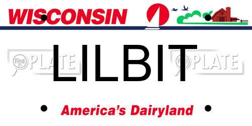 LILBIT Wisconsin License Plate
