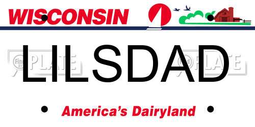 LILSDAD Wisconsin License Plate
