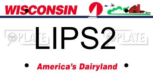 LIPS2 Wisconsin License Plate