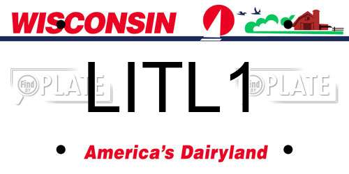 LITL1 Wisconsin License Plate