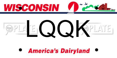 LQQK Wisconsin License Plate