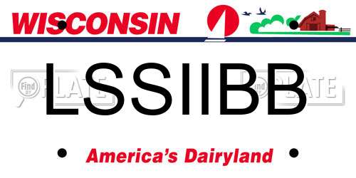 LSSIIBB Wisconsin License Plate