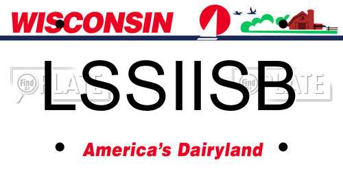 LSSIISB Wisconsin License Plate