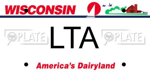 LTA Wisconsin License Plate