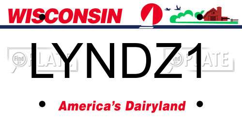 LYNDZ1 Wisconsin License Plate