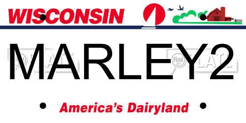 MARLEY2 Wisconsin License Plate