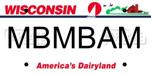MBMBAM Wisconsin License Plate