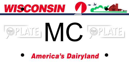 MC Wisconsin License Plate