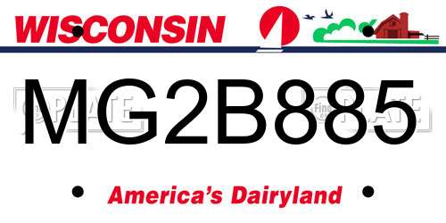 MG2B885 Wisconsin License Plate