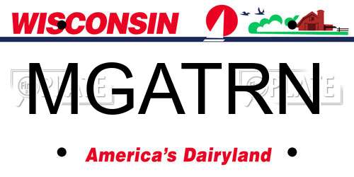 MGATRN Wisconsin License Plate