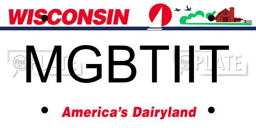 MGBTIIT Wisconsin License Plate