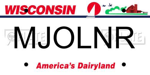 MJOLNR Wisconsin License Plate