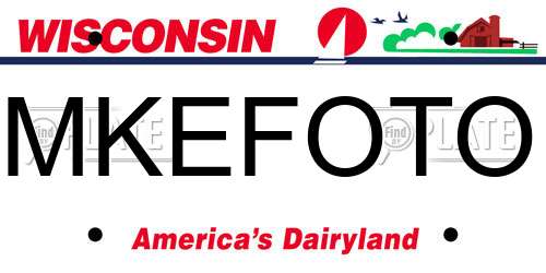 MKEFOTO Wisconsin License Plate