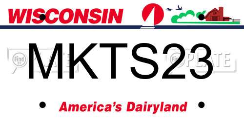 MKTS23 Wisconsin License Plate