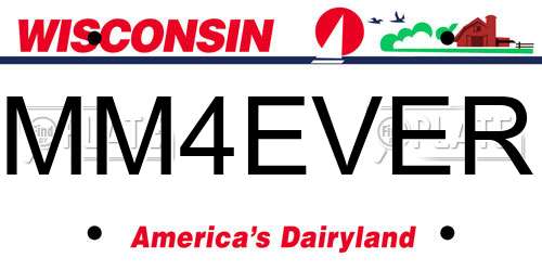 MM4EVER Wisconsin License Plate