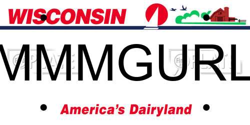 MMMGURL Wisconsin License Plate