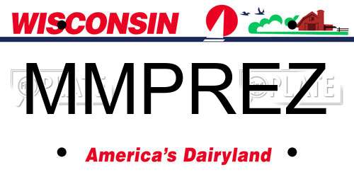 MMPREZ Wisconsin License Plate