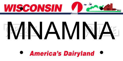 MNAMNA Wisconsin License Plate
