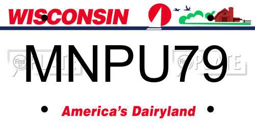MNPU79 Wisconsin License Plate