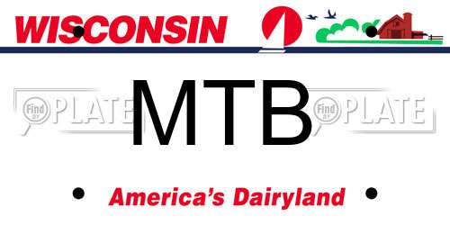 MTB Wisconsin License Plate