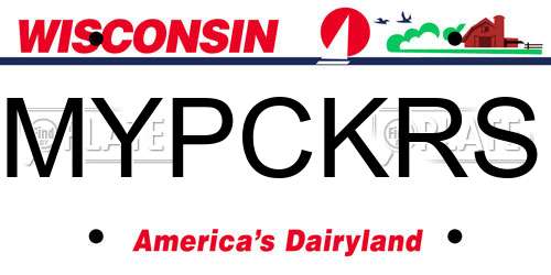 MYPCKRS Wisconsin License Plate