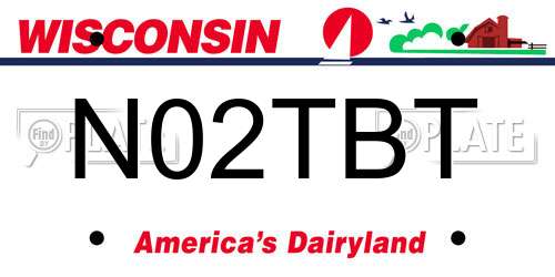 N02TBT Wisconsin License Plate