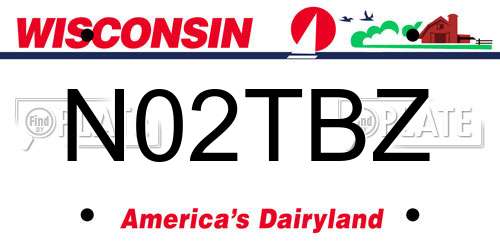 N02TBZ Wisconsin License Plate