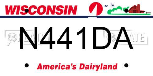 N441DA Wisconsin License Plate