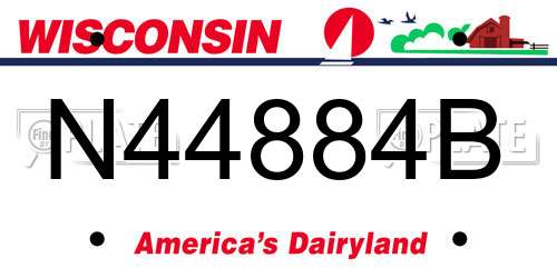 N44884B Wisconsin License Plate