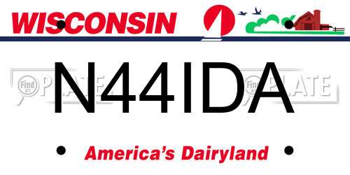 N44IDA Wisconsin License Plate