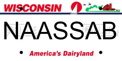 NAASSAB Wisconsin License Plate
